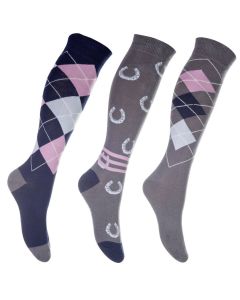 HKM strømper Grå 3 par